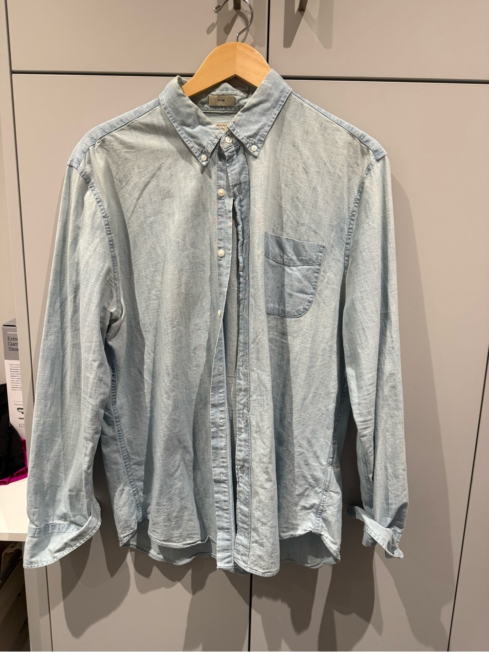 J. Crew Light Blue Denim Button-Down Shirt